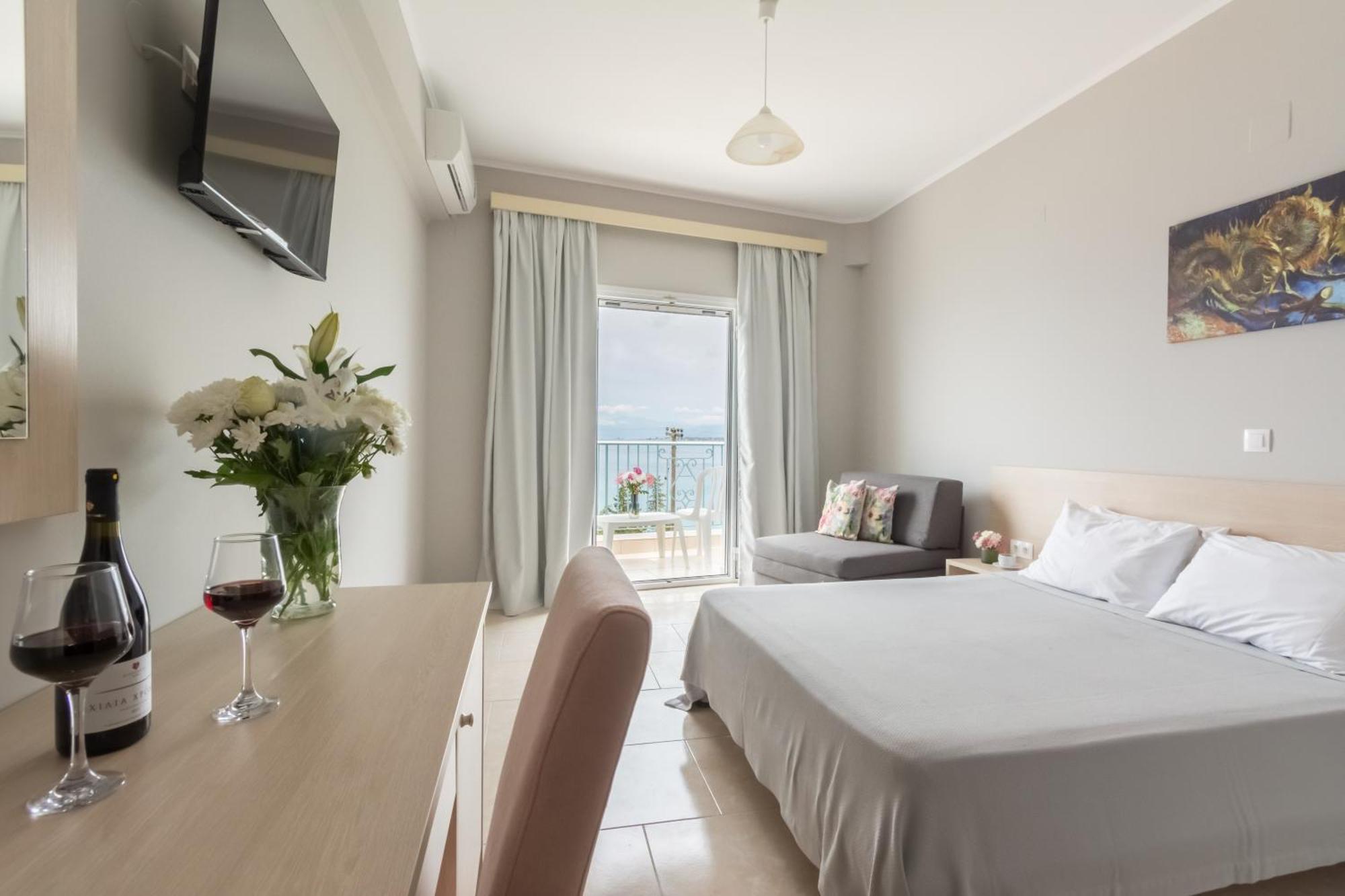Corfu Aquamarine Aparthotel Notos Bagian luar foto